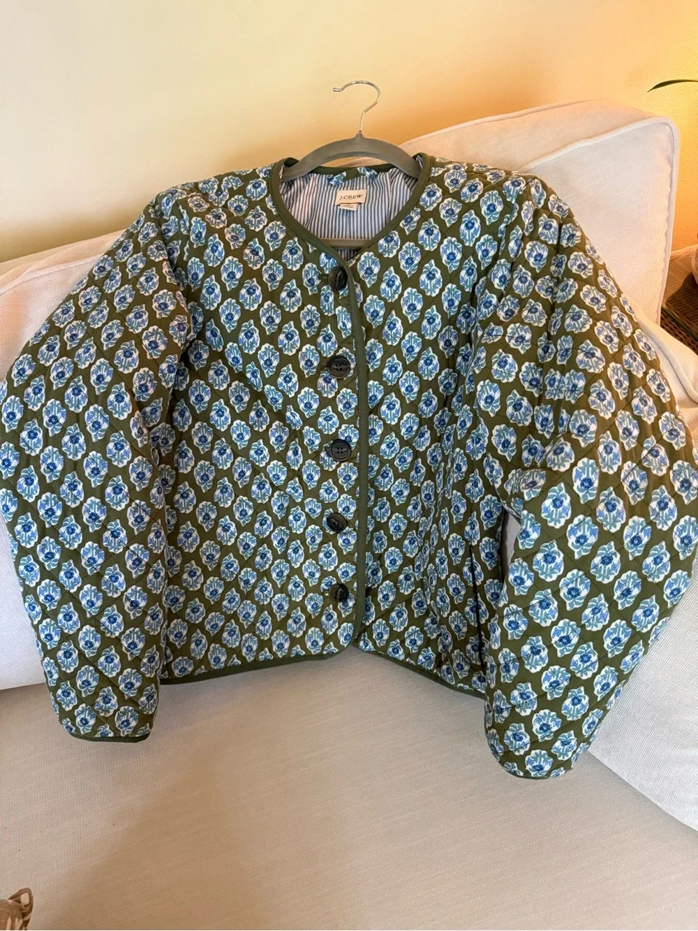 J. Crew blue florals